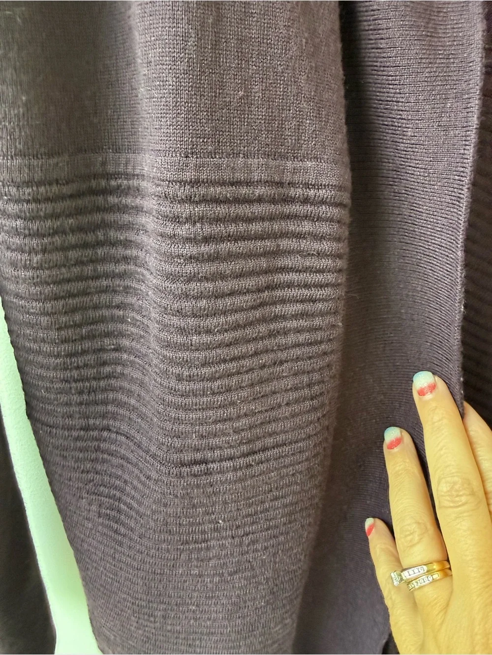lululemon wool cardigan wrap sz4 Sit In Lotus